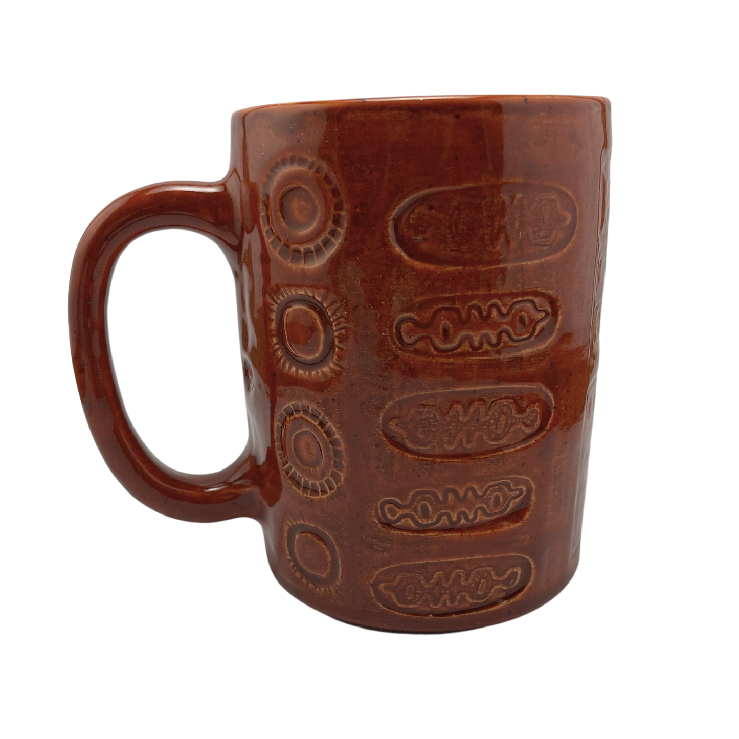 Large Mug with Handle - Charoset Burnt Orange