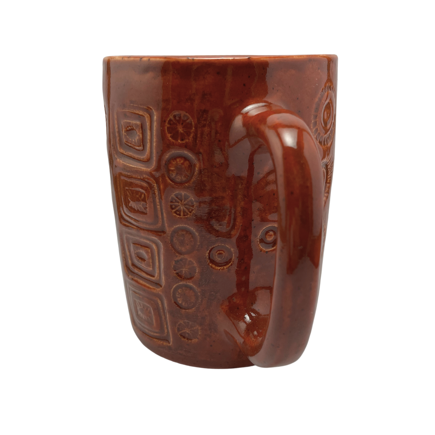 Large Mug with Handle - Charoset Burnt Orange