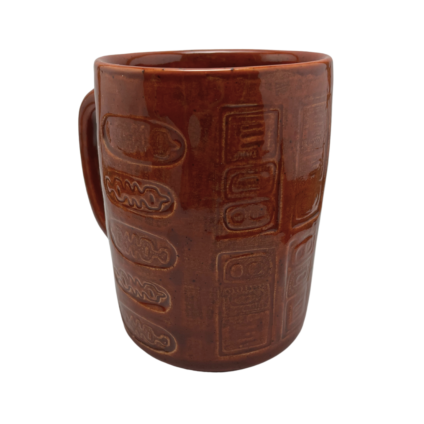 Large Mug with Handle - Charoset Burnt Orange