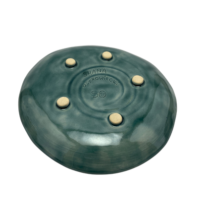 Small Ceramic Platter Tray, 6.5" - Tayer Teal