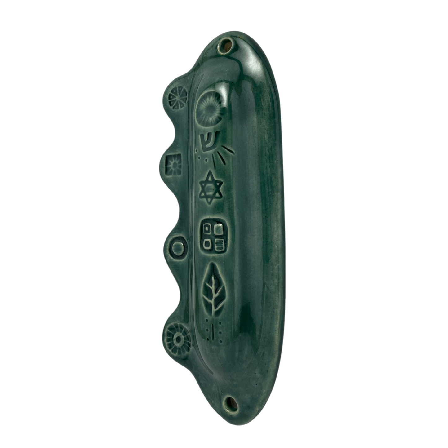 Handcrafted Mezuzah - Tayer Teal