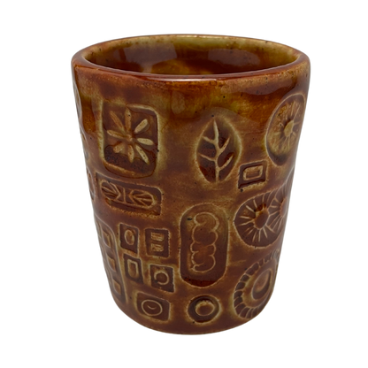 Handcrafted Stoneware Cup - Amber Honey, 3.5 oz