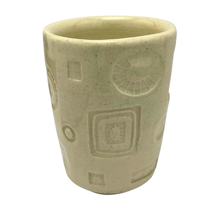 Handcrafted Stoneware Cup - Matzo Ball Off-White, 4 oz