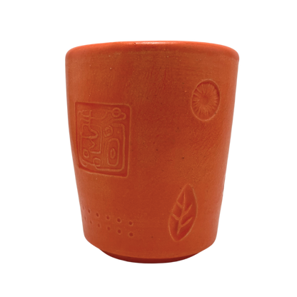 Handcrafted Stoneware Cup - Osher Orange, 4 oz