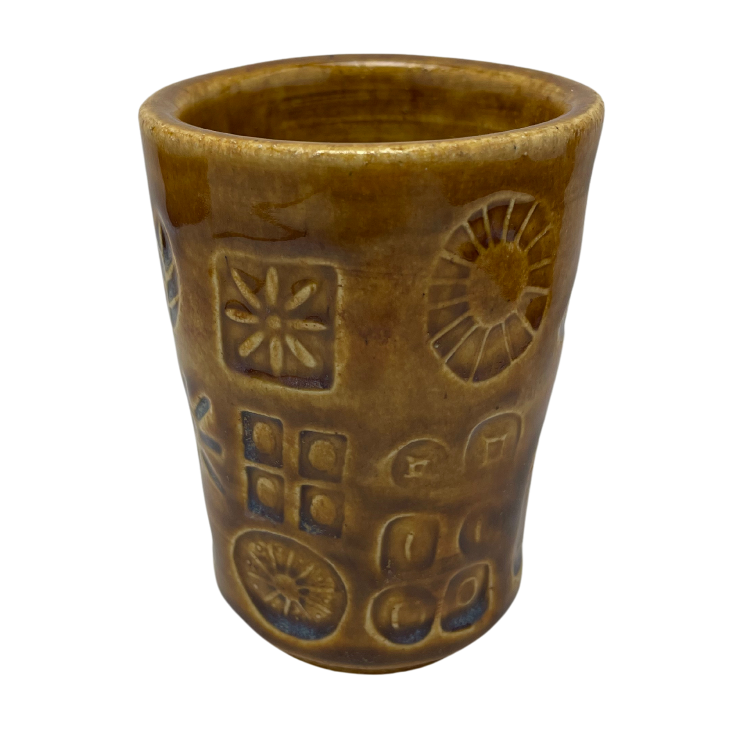 Handcrafted Stoneware Cup - Ground Mustard Yellow, 3.5 oz