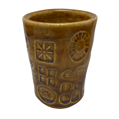 Handcrafted Stoneware Cup - Ground Mustard Yellow, 3.5 oz