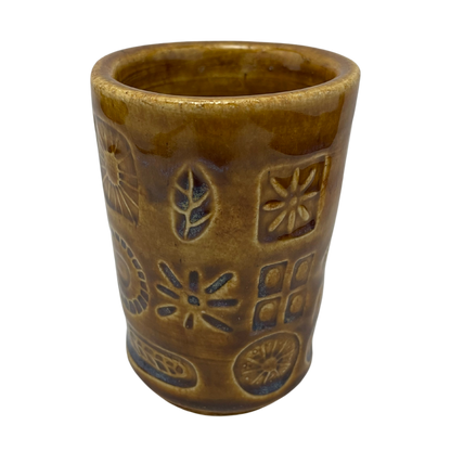 Handcrafted Stoneware Cup - Ground Mustard Yellow, 3.5 oz