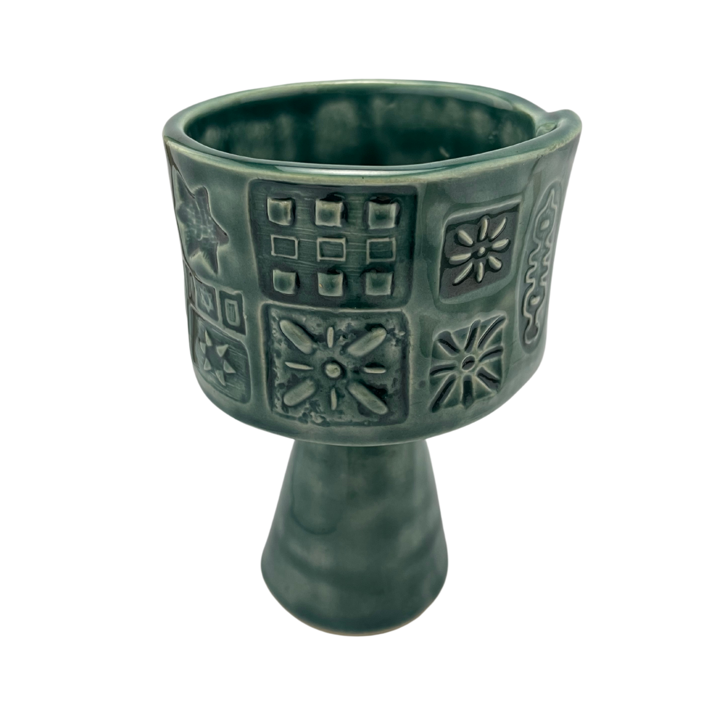 Tall Kiddush Cup - Tayer Teal, 6 oz