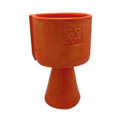 Tall Kiddush Cup - Osher Orange, 4.5 oz