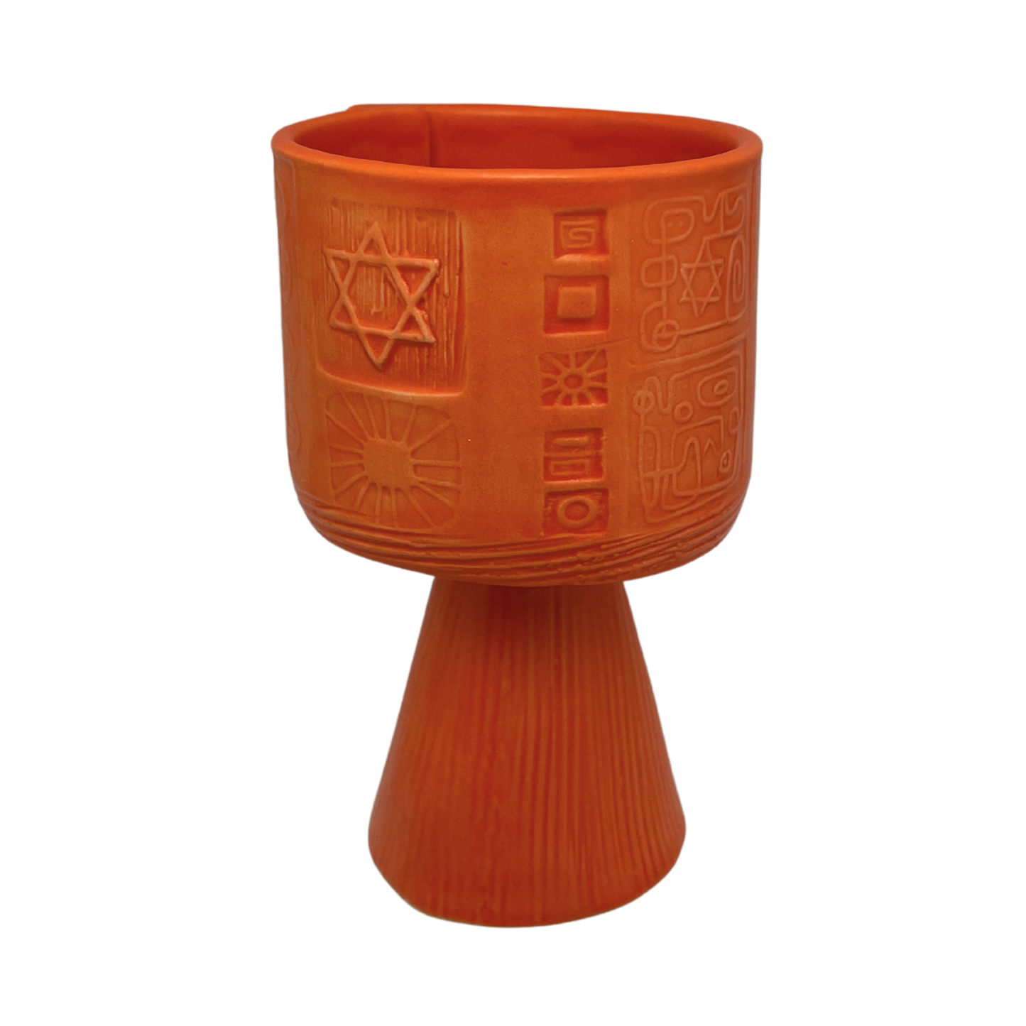 Tall Kiddush Cup - Osher Orange, 4.5 oz