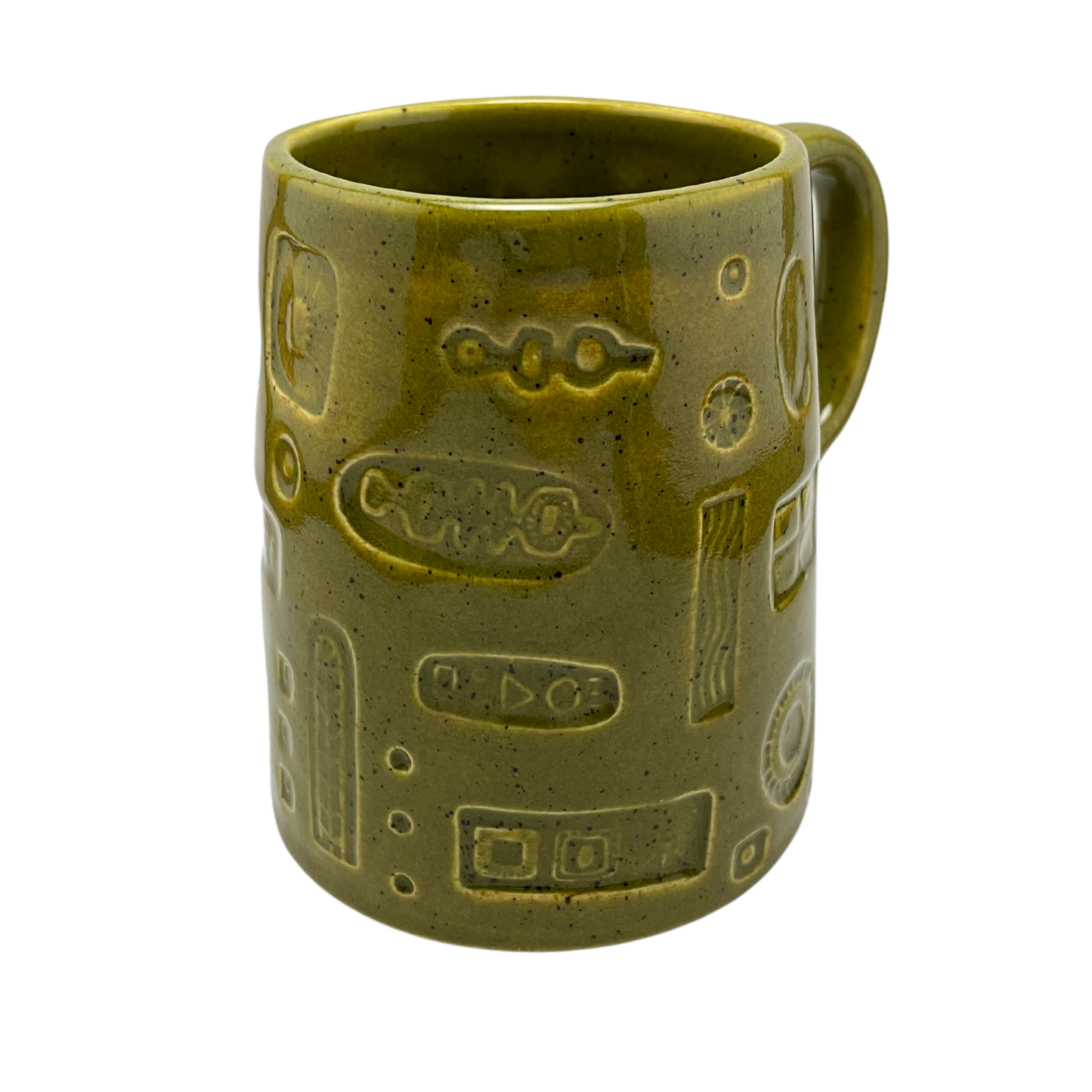 Large Mug with Handle - Kosher Dill Green