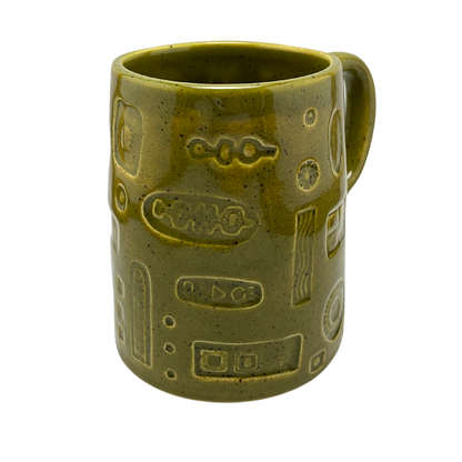 Large Mug with Handle - Kosher Dill Green