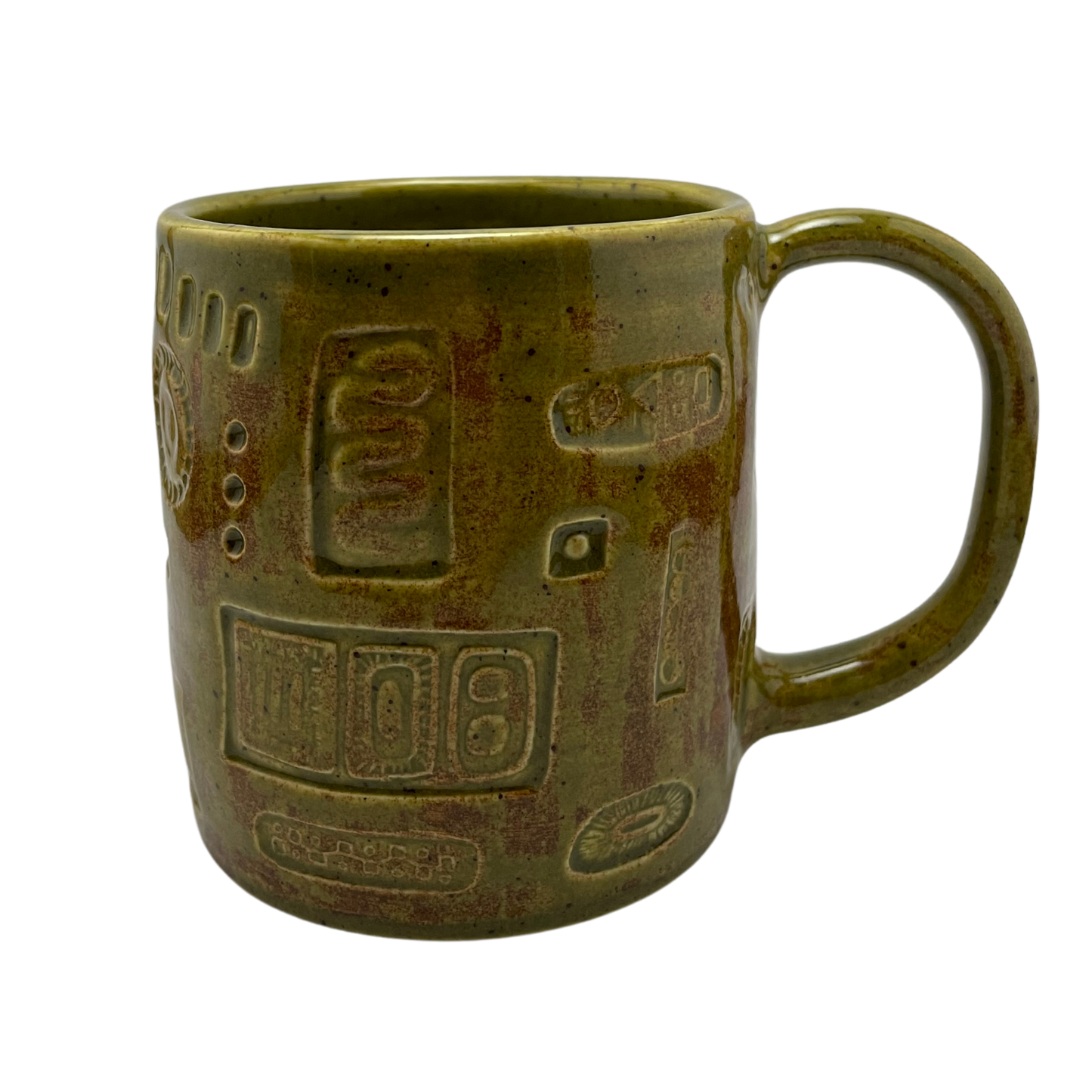 Large Mug with Handle - Kosher Dill Green