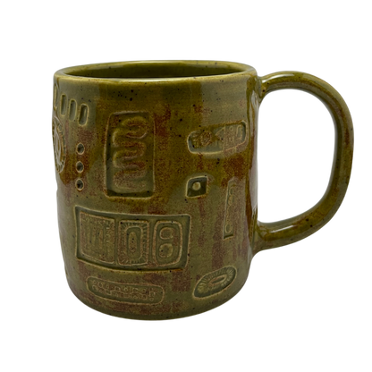 Large Mug with Handle - Kosher Dill Green