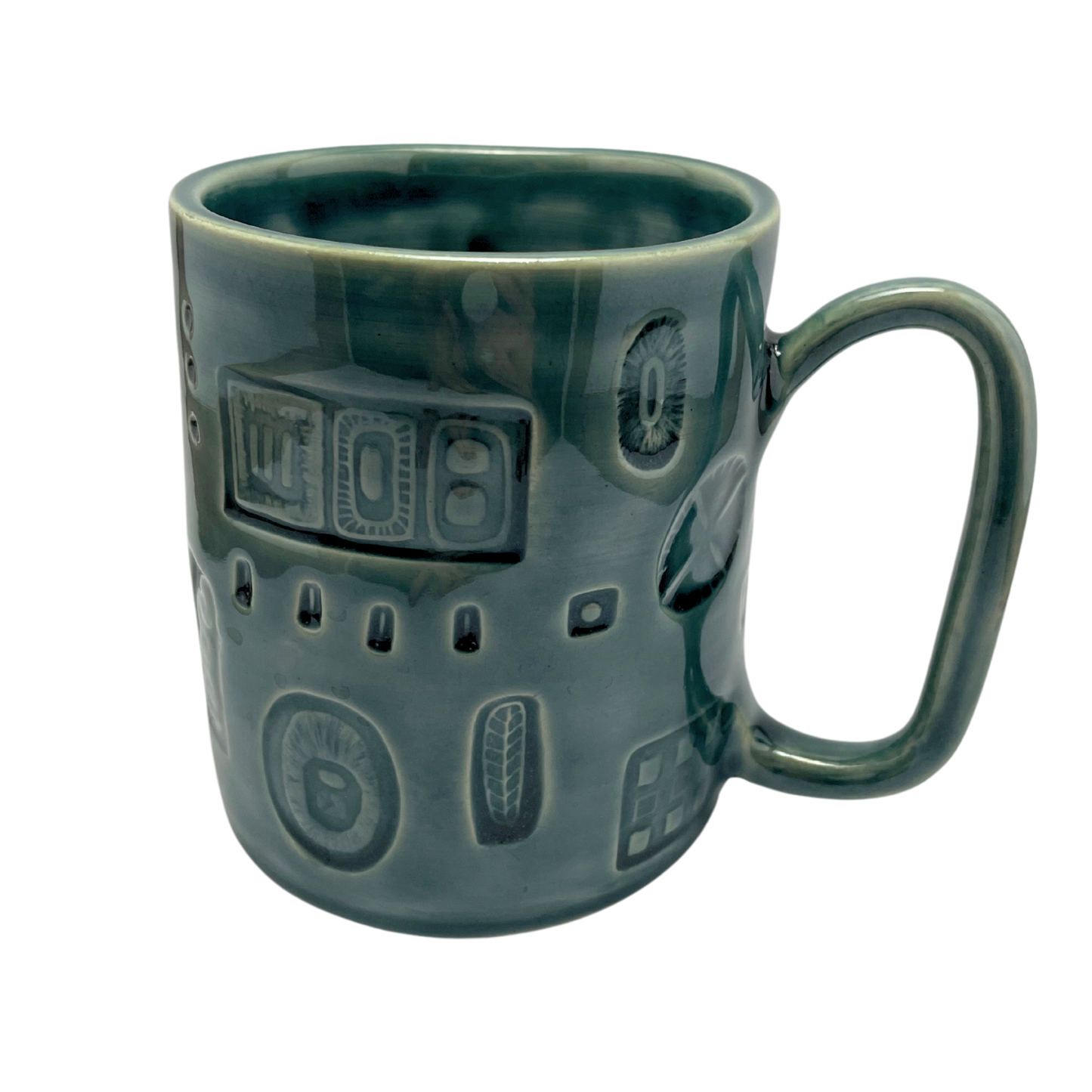 Large Mug with Handle - Tayer Teal