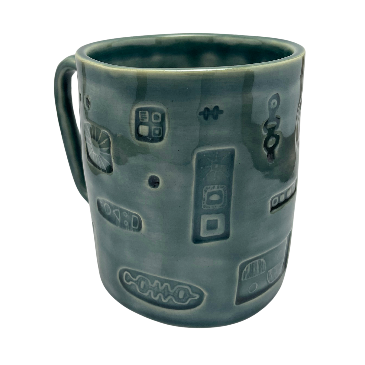 Large Mug with Handle - Tayer Teal