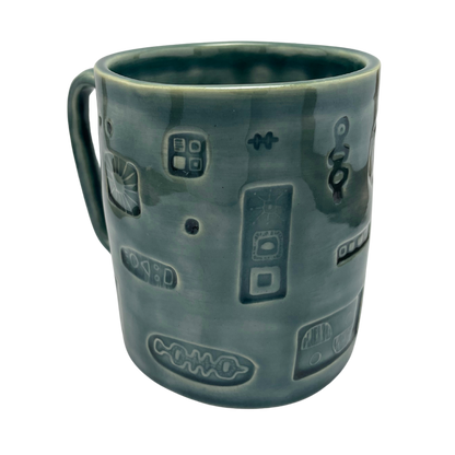 Large Mug with Handle - Tayer Teal