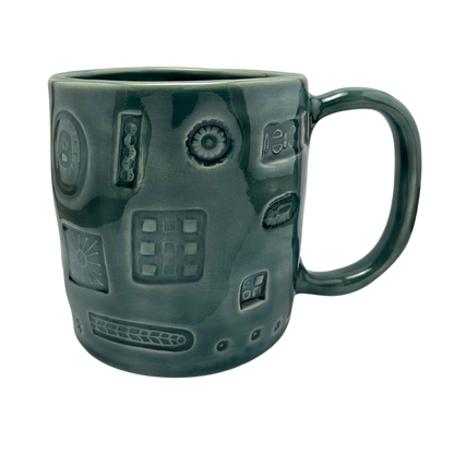 Large Mug with Handle - Tayer Teal