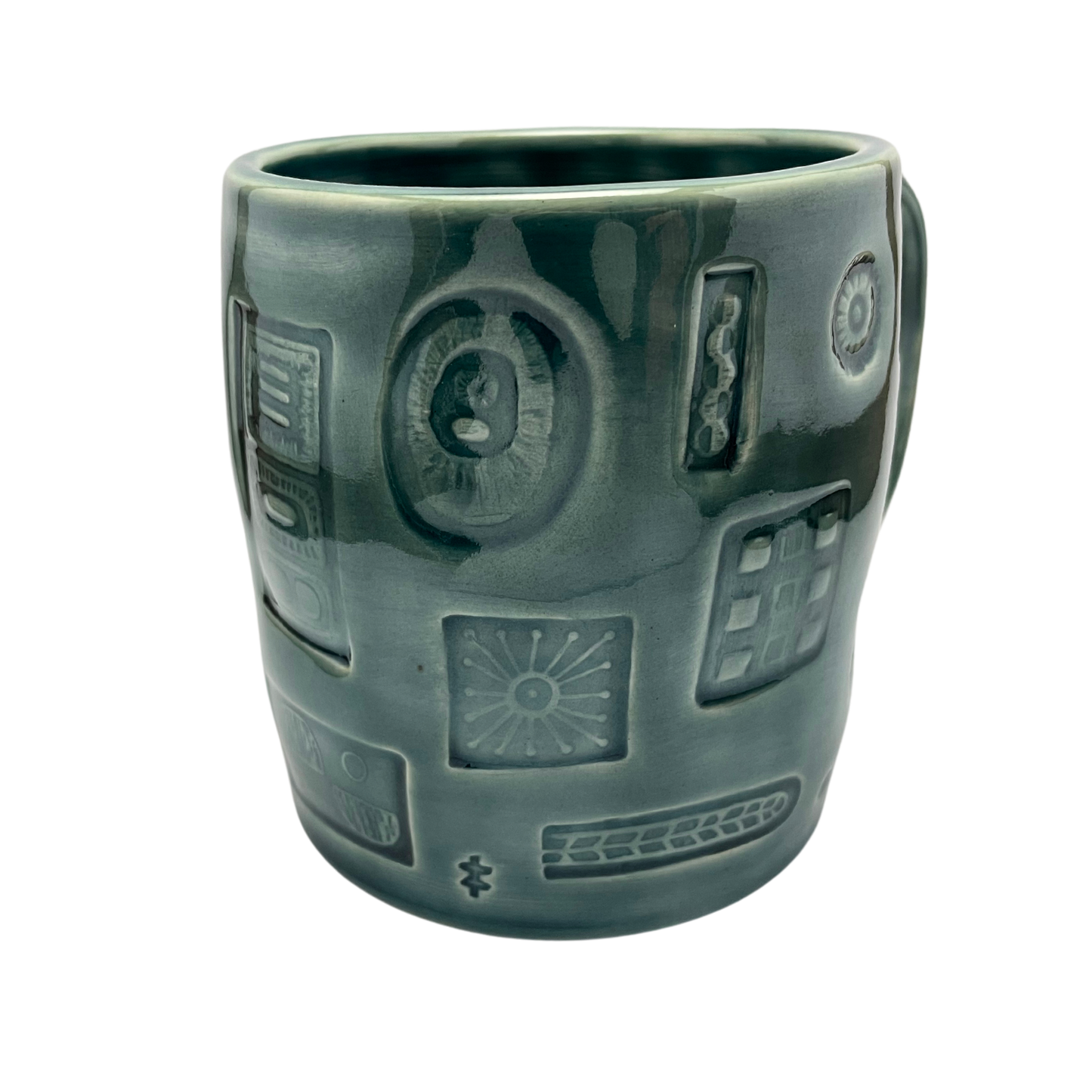 Large Mug with Handle - Tayer Teal